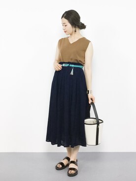isaさん（レディース・155cm）の夏コーディネート