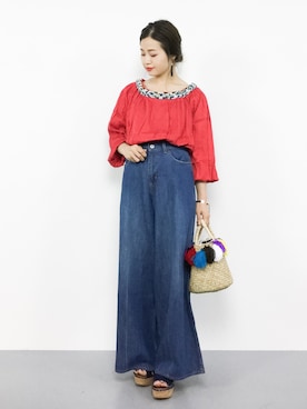 isaさん（レディース・155cm）の夏コーディネート