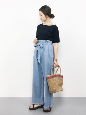 isaさん（レディース・155cm）の夏コーディネート