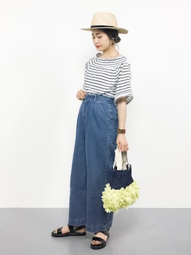 isaさん（レディース・155cm）の夏コーディネート