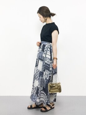 isaさん（レディース・155cm）の夏コーディネート