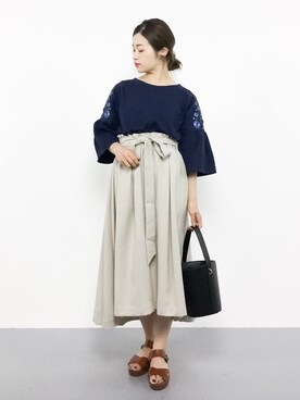 isaさん（レディース・155cm）の夏コーディネート