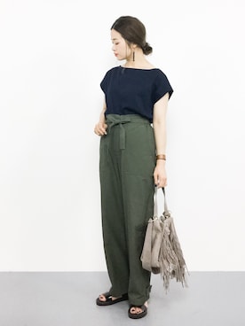 isaさん（レディース・155cm）の夏コーディネート