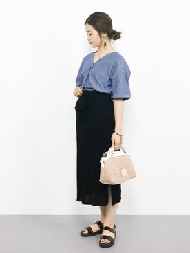 isaさん（レディース・155cm）の夏コーディネート