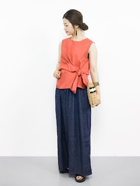 isaさん（レディース・155cm）の夏コーディネート