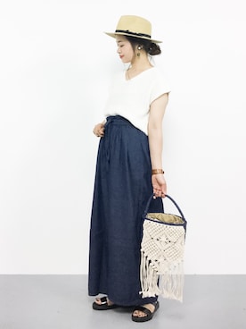 isaさん（レディース・155cm）の夏コーディネート