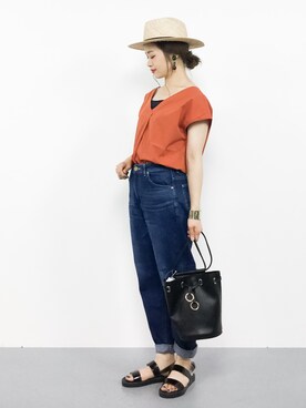 isaさん（レディース・155cm）の夏コーディネート
