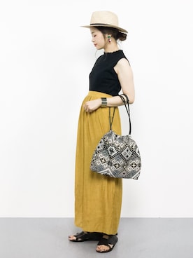 isaさん（レディース・155cm）の夏コーディネート