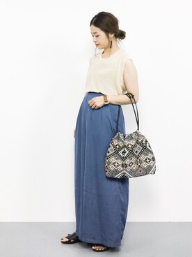 isaさん（レディース・155cm）の夏コーディネート