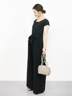 「カシュクール」｜「アイテム（つなぎ/オールインワン）」を使った、isaさん（レディース・155cm）の夏コーディネート