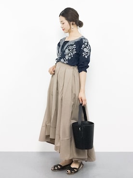 isaさん（レディース・155cm）の夏コーディネート