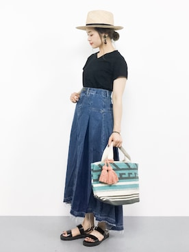 isaさん（レディース・155cm）の夏コーディネート