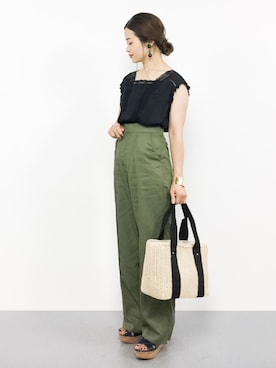 isaさん（レディース・155cm）の夏コーディネート