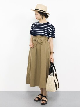 isaさん（レディース・155cm）の夏コーディネート