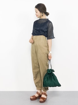 isaさん（レディース・155cm）の夏コーディネート