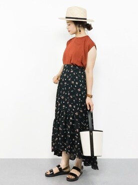 isaさん（レディース・155cm）の夏コーディネート