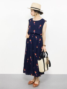 isaさん（レディース・155cm）の夏コーディネート