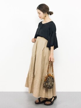 isaさん（レディース・155cm）の夏コーディネート