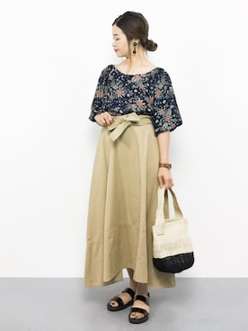 isaさん（レディース・155cm）の夏コーディネート