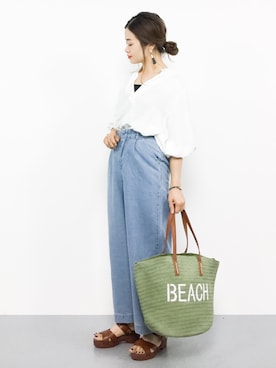 isaさん(レディース・155cm)の夏コーディネート