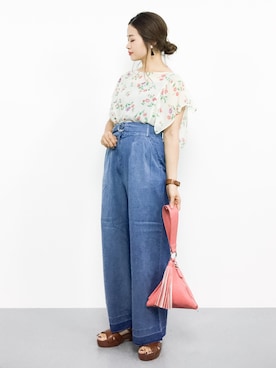 isaさん（レディース・155cm）の夏コーディネート