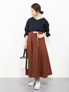 isaさん（レディース・155cm）の秋コーディネート