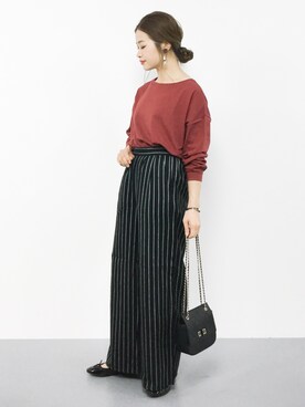 isaさん（レディース・155cm）の秋コーディネート