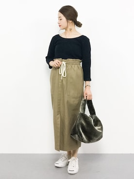 isaさん（レディース・155cm）の秋コーディネート