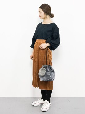 isaさん（レディース・155cm）の秋コーディネート