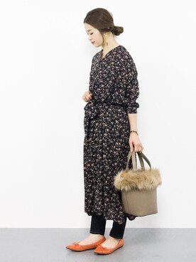 「シャツディガン」｜isaさん（レディース・155cm）の秋コーディネート