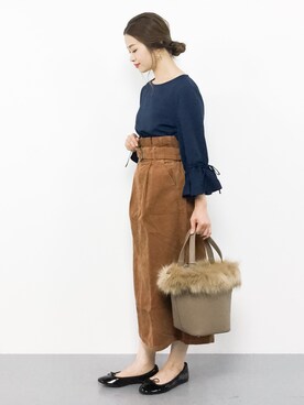 isaさん（レディース・155cm）の秋コーディネート