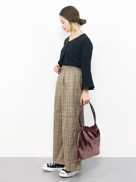 isaさん（レディース・155cm）の秋コーディネート