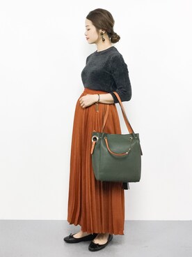 isaさん（レディース・155cm）の秋コーディネート