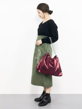 isaさん（レディース・155cm）の秋コーディネート