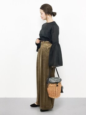 isaさん（レディース・155cm）の秋コーディネート