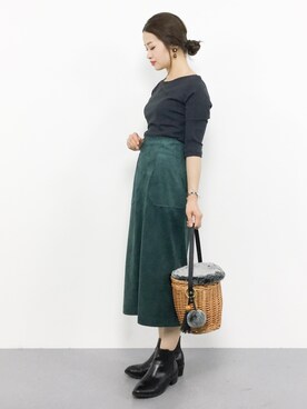 isaさん（レディース・155cm）の秋コーディネート