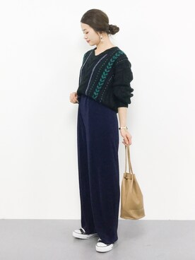 isaさん（レディース・155cm）の秋コーディネート