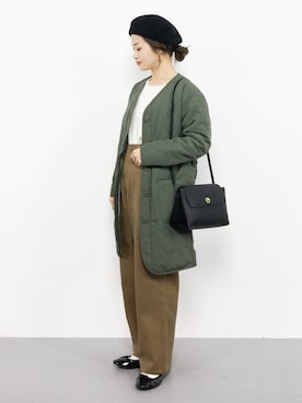 「SEVENDAYS=SUNDAY（セブンデイズサンデイ）のアイテム（ダウンジャケット/コート）」を使った、isaさん（レディース・155cm）の秋コーディネート