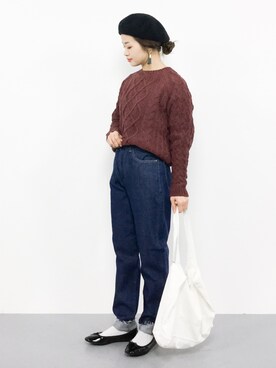 isaさん（レディース・155cm）の秋コーディネート
