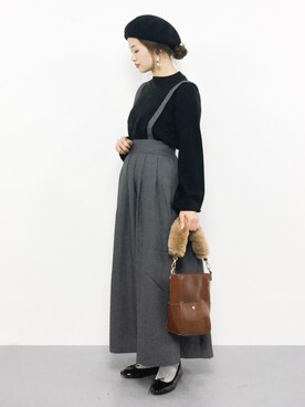 isaさん（レディース・155cm）の秋コーディネート