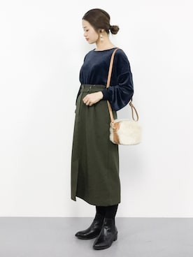 isaさん（レディース・155cm）の秋コーディネート