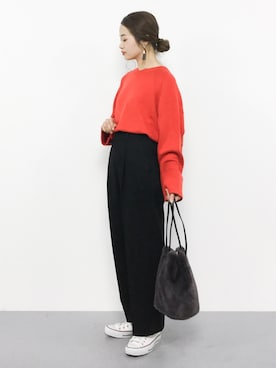 isaさん（レディース・155cm）の秋コーディネート