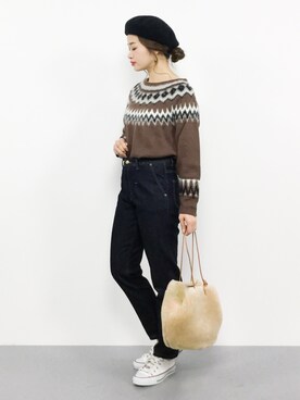 isaさん（レディース・155cm）の秋コーディネート