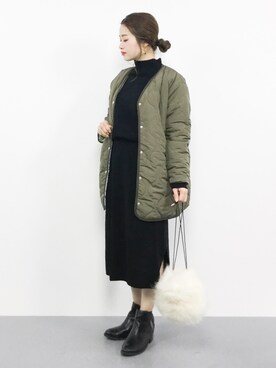 「archives（アルシーヴ）のアイテム（ミリタリージャケット）」を使った、isaさん（レディース・155cm）の秋コーディネート