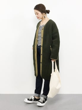 「Alpha Industries（アルファインダストリーズ）のアイテム（ブルゾン）」を使った、isaさん（レディース・155cm）の秋コーディネート