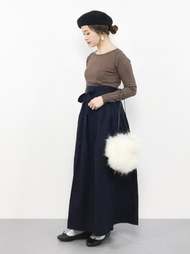 isaさん（レディース・155cm）の秋コーディネート