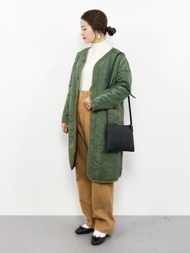 「Alpha Industries（アルファインダストリーズ）のアイテム（ブルゾン）」を使った、isaさん（レディース・155cm）の秋コーディネート