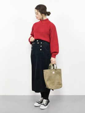 isaさん（レディース・155cm）の秋コーディネート