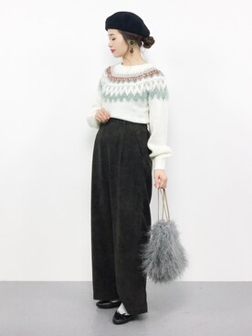 isaさん（レディース・155cm）の秋コーディネート