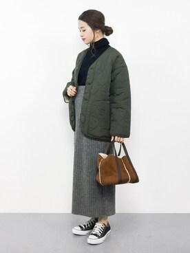「LBC（エルビーシー）のアイテム（ブルゾン）」を使った、isaさん（レディース・155cm）の秋コーディネート